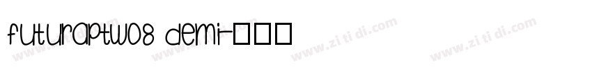 FuturaPTW08 Demi字体转换